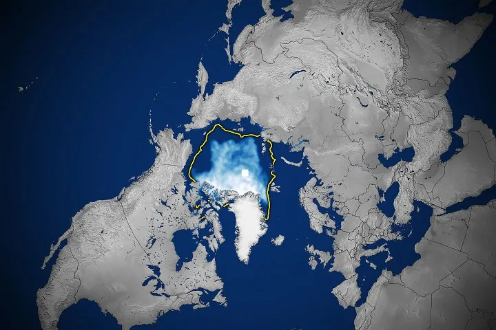 Арктический морской лёд сократился до минимума 2026 года